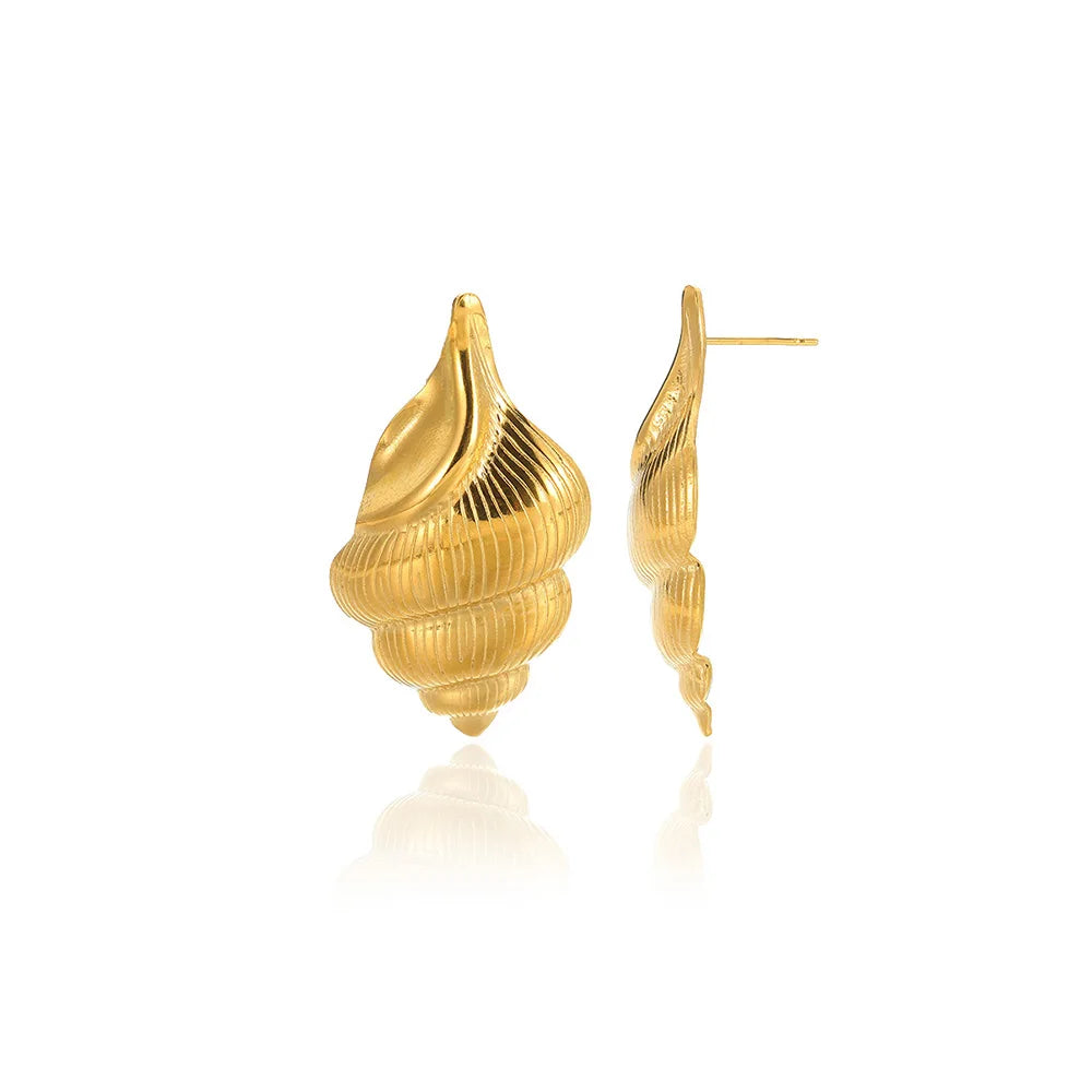 Geometric Flower Stainless Steel Earrings Women Sweet Sunflower Star Gold Color Ear Piercing Jewelry Wedding Accessories Gifts